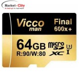 رم میکرو 64 گیگ VICCO MAN 600x U3